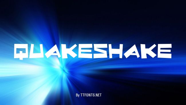 QuakeShake example