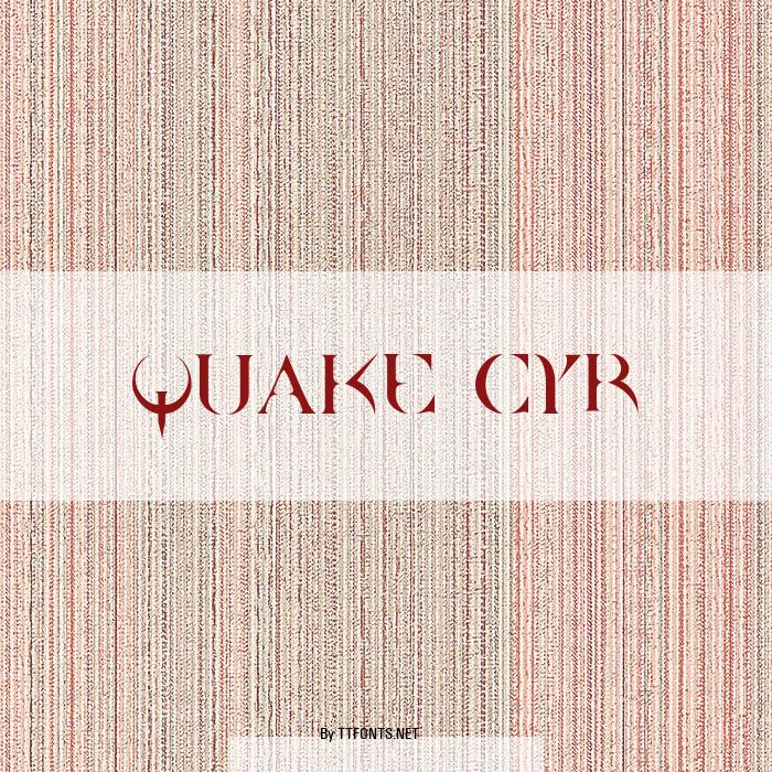 Quake Cyr example