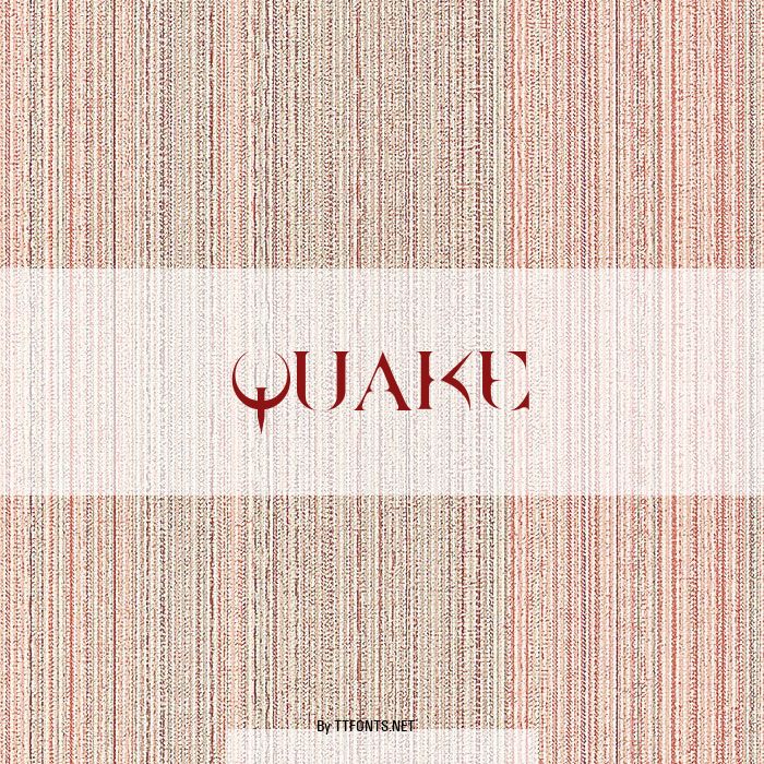 QUAKE example