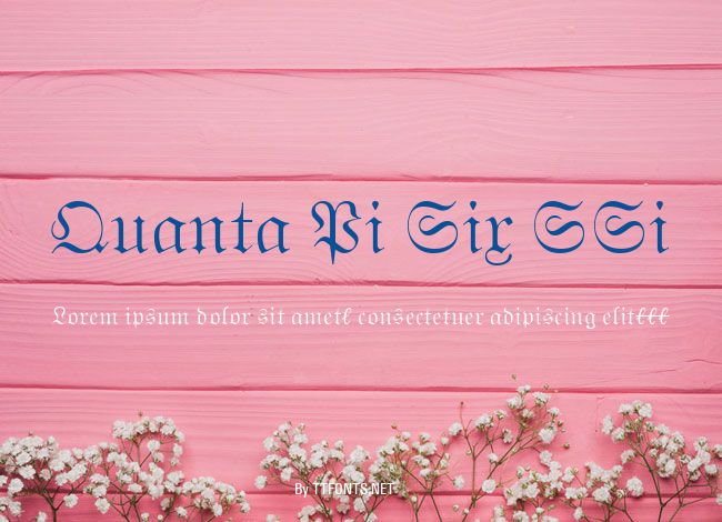Quanta Pi Six SSi example