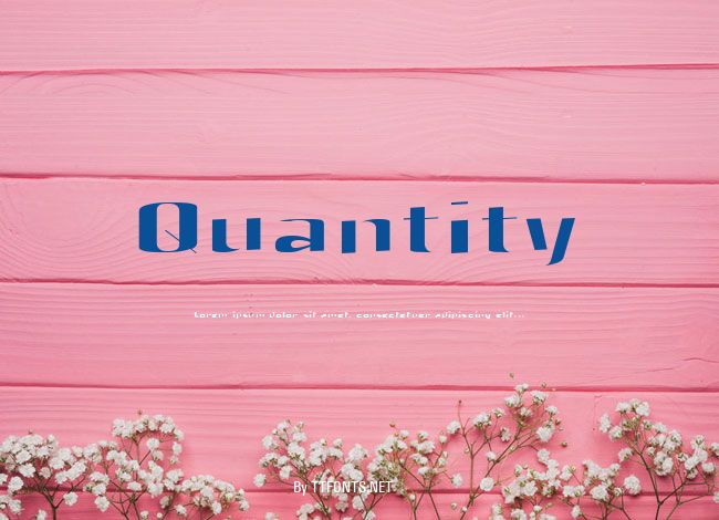 Quantity example