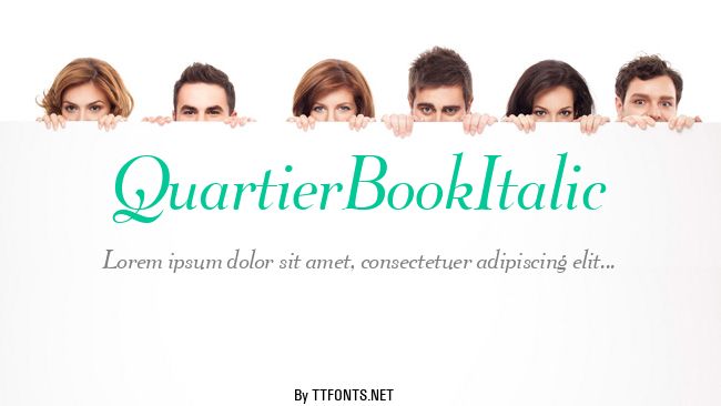 QuartierBookItalic example