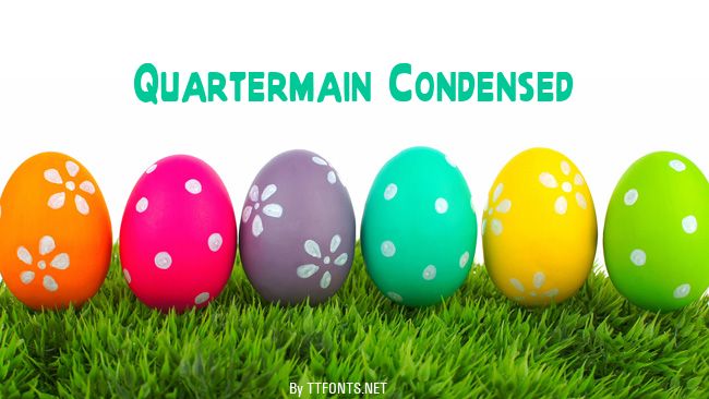 Quartermain Condensed example