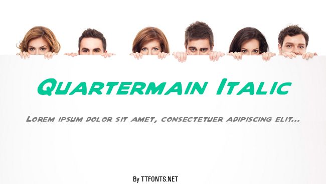 Quartermain Italic example