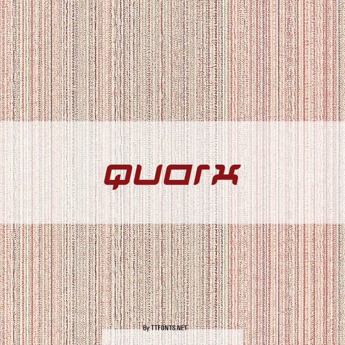 Quarx example