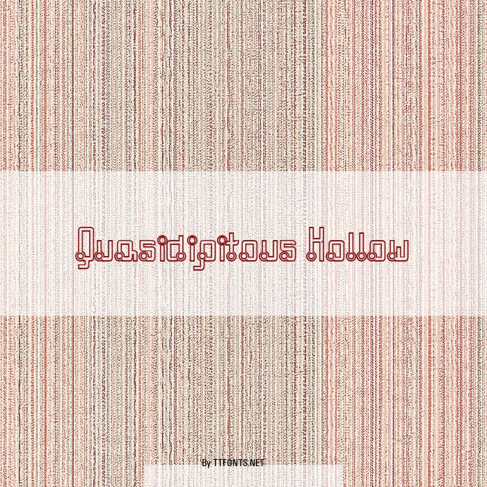 Quasidipitous Hollow example