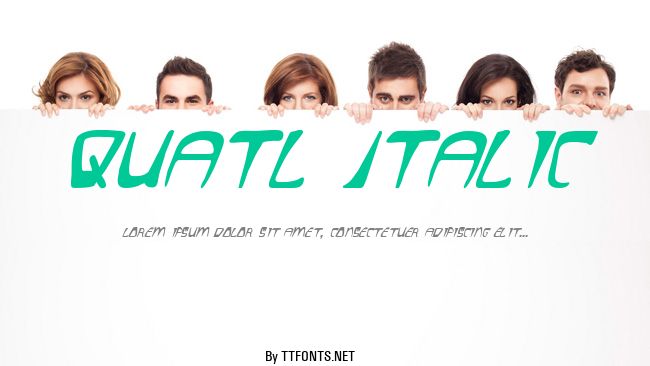 Quatl Italic example