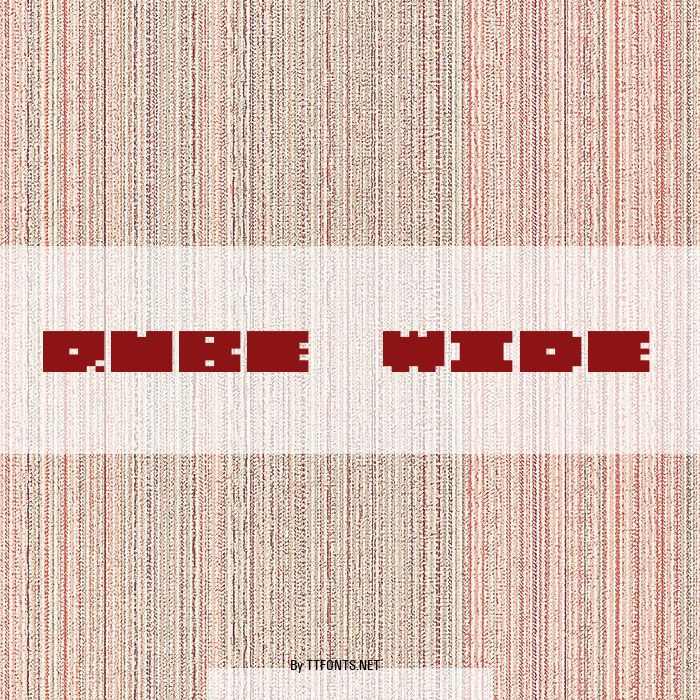 QUBE WIDE example