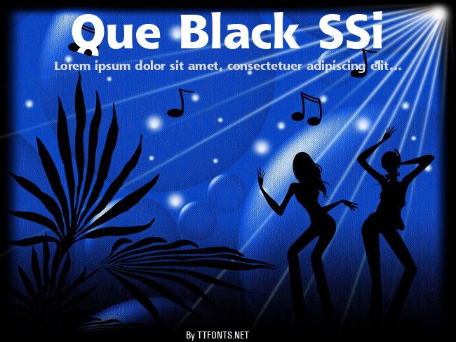 Que Black SSi example