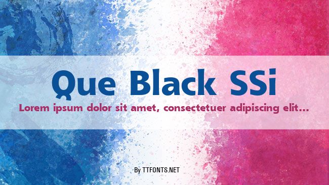 Que Black SSi example