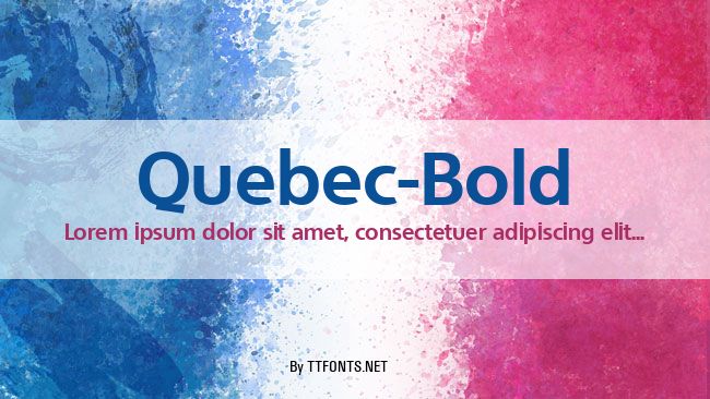 Quebec-Bold example