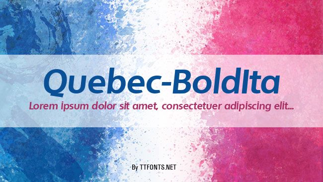 Quebec-BoldIta example