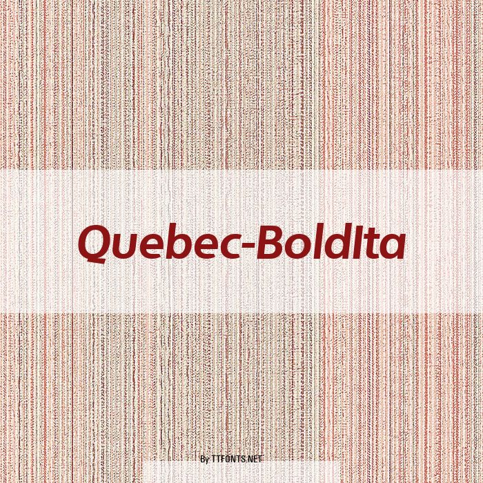 Quebec-BoldIta example