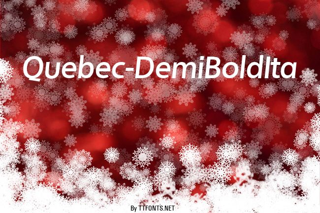 Quebec-DemiBoldIta example