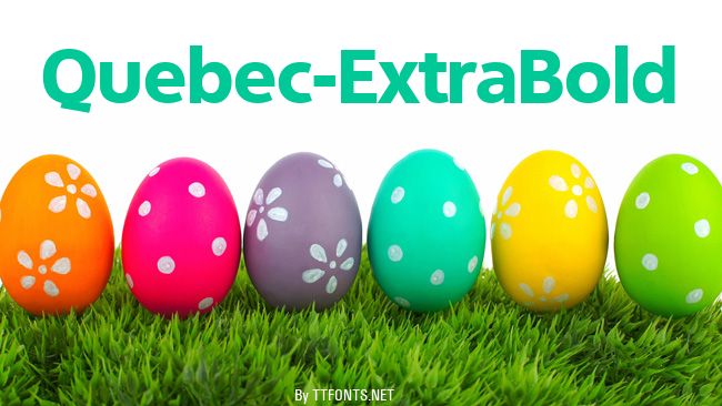 Quebec-ExtraBold example