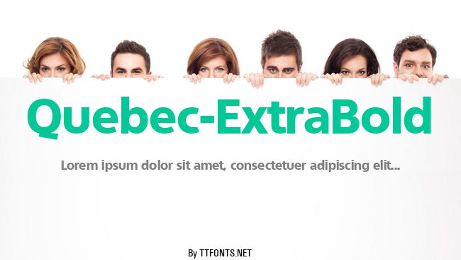Quebec-ExtraBold example