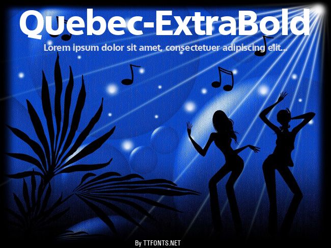 Quebec-ExtraBold example