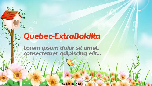 Quebec-ExtraBoldIta example