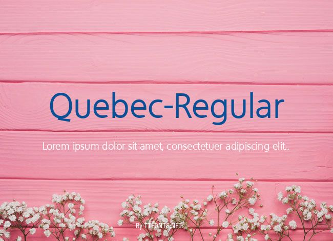 Quebec-Regular example