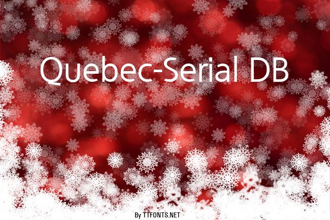 Quebec-Serial DB example