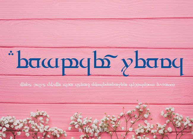 Tengwar Quenya example