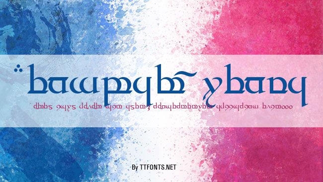 Tengwar Quenya example