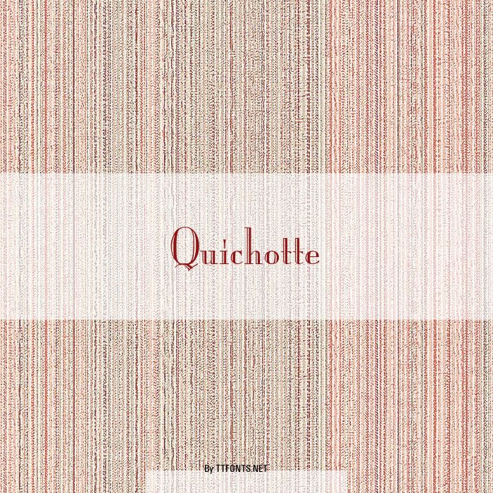 Quichotte example