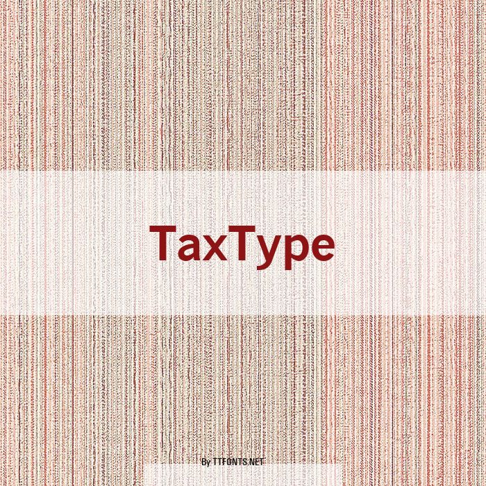 TaxType example