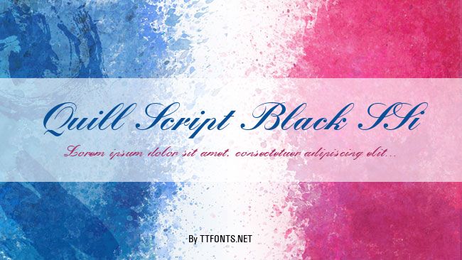 Quill Script Black SSi example