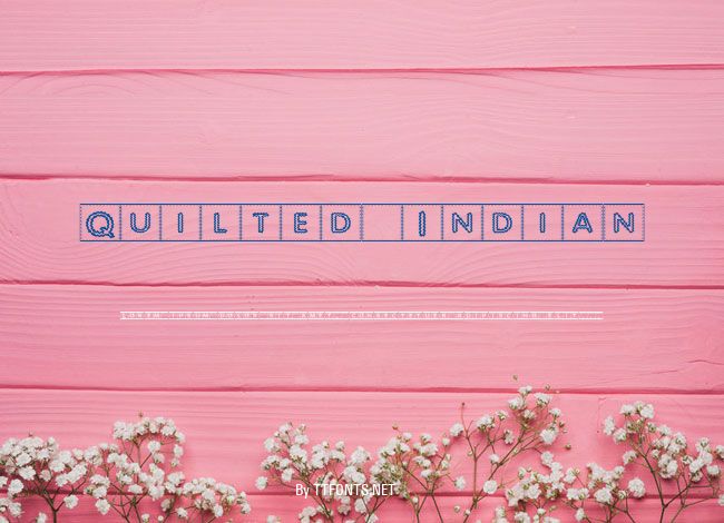Quilted Indian example