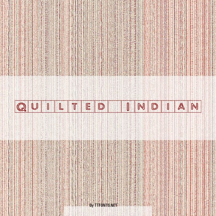 Quilted Indian example