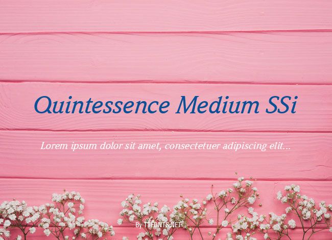 Quintessence Medium SSi example