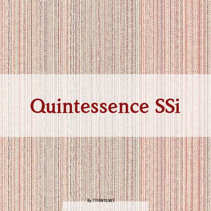 Quintessence SSi example