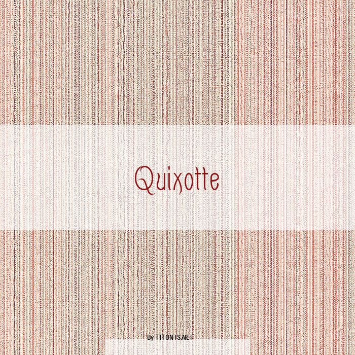 Quixotte example
