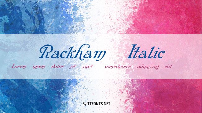 Rackham Italic example