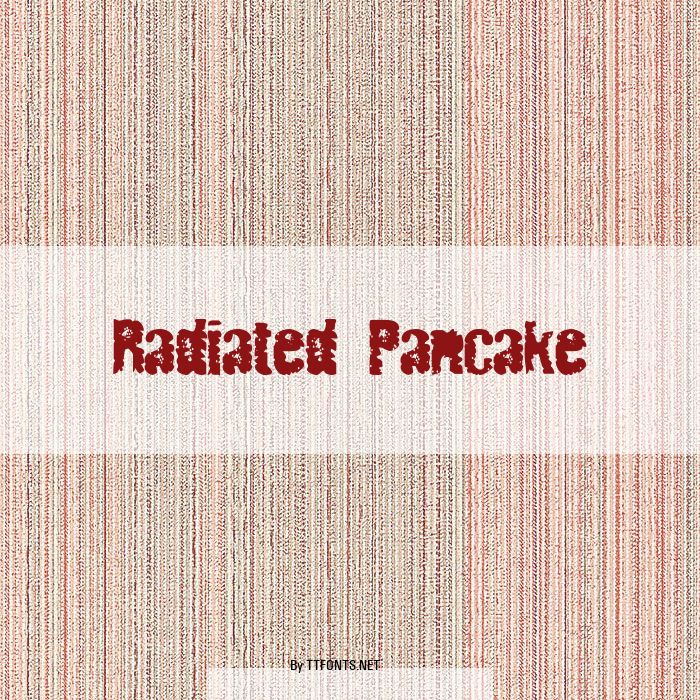 Radiated Pancake example