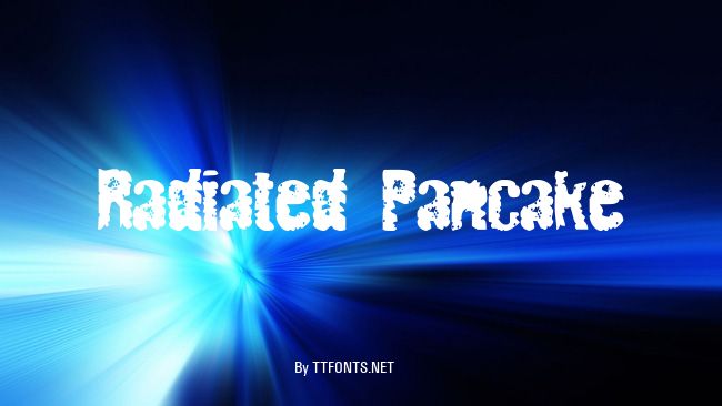 Radiated Pancake example