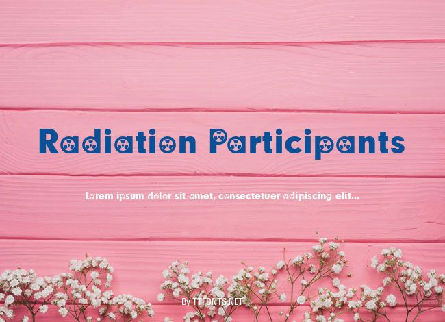 Radiation Participants example