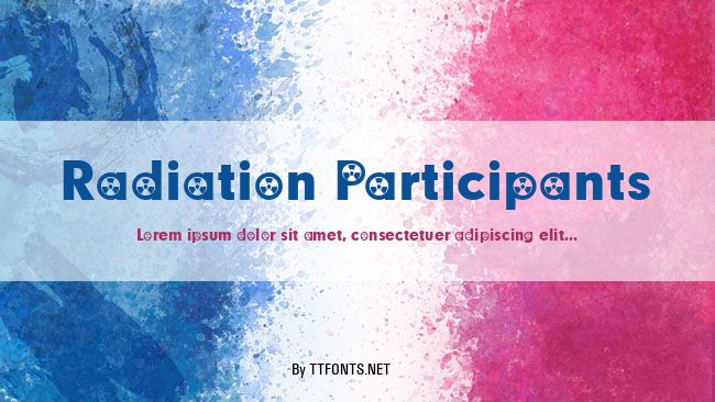Radiation Participants example
