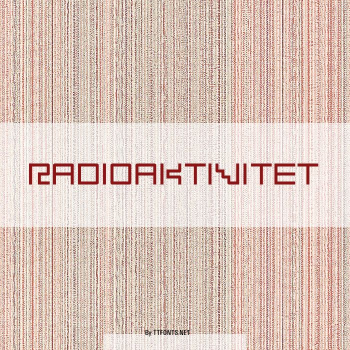 Radioaktivitet example