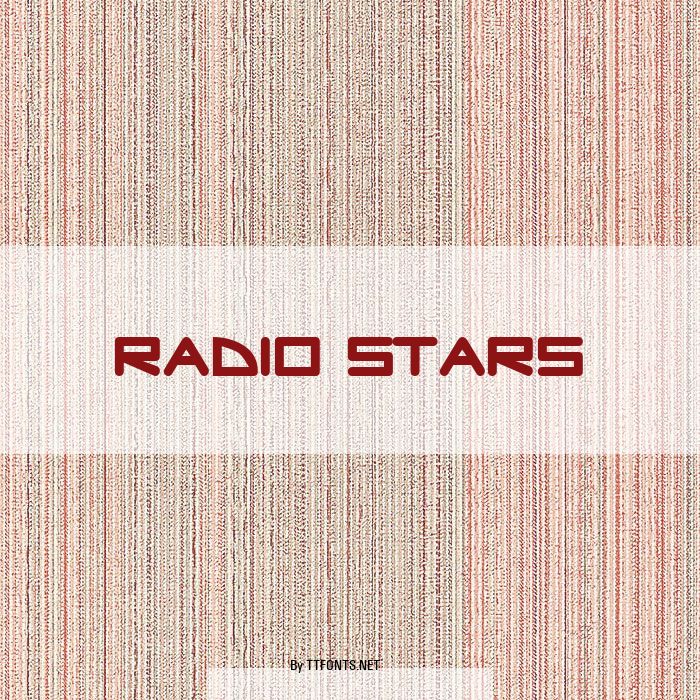Radio Stars example