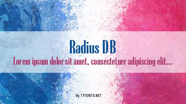 Radius DB example