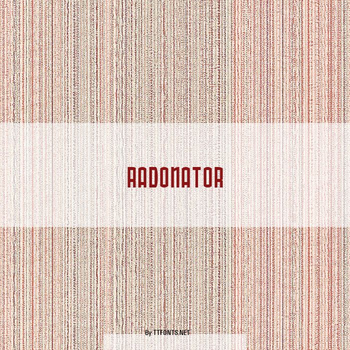 Radonator example