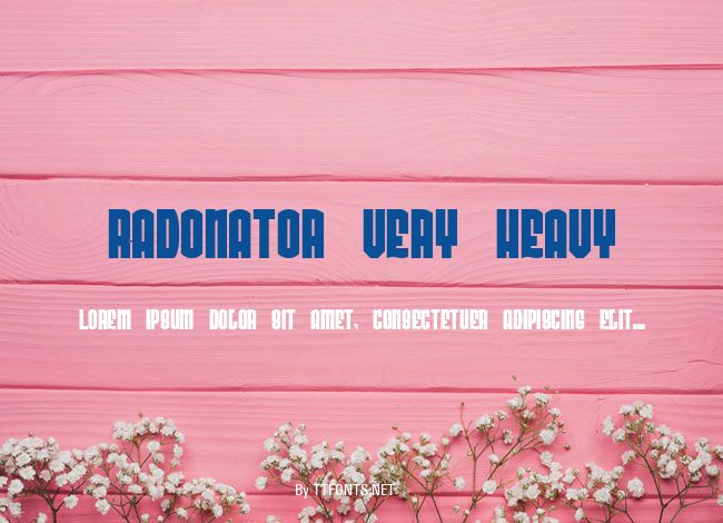 Radonator Very Heavy example