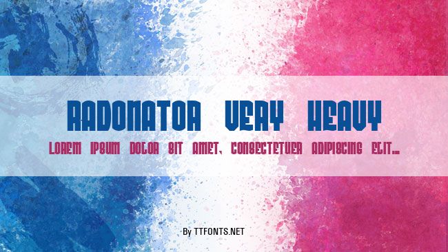 Radonator Very Heavy example
