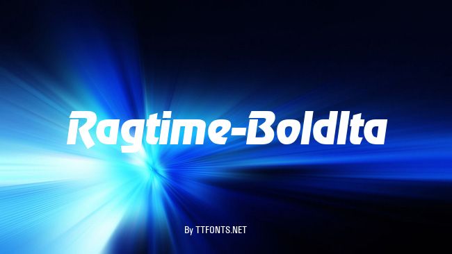 Ragtime-BoldIta example