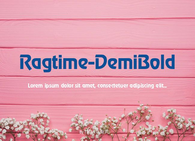 Ragtime-DemiBold example