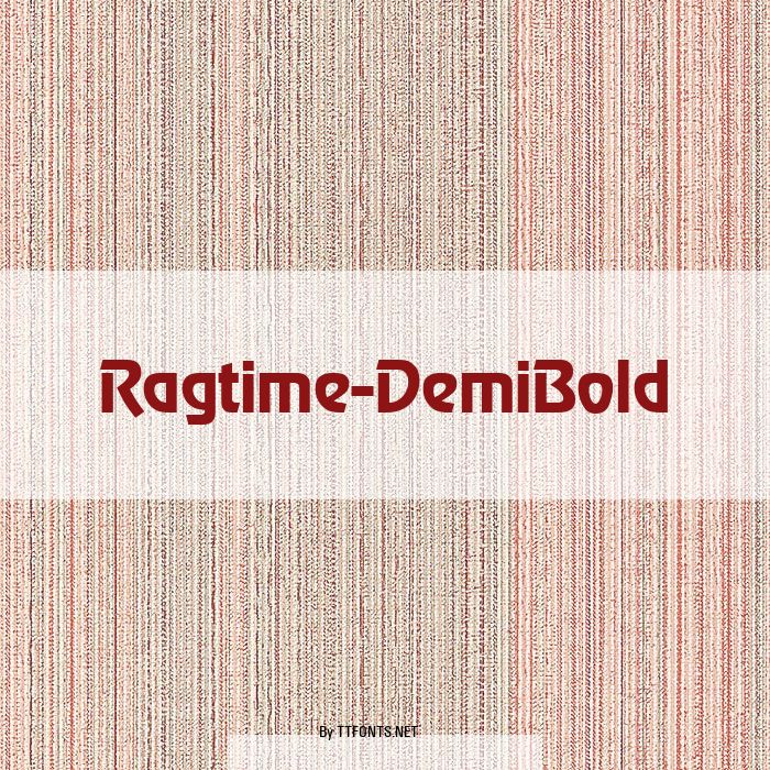 Ragtime-DemiBold example