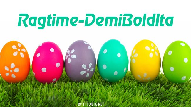 Ragtime-DemiBoldIta example