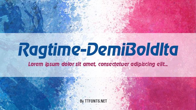 Ragtime-DemiBoldIta example